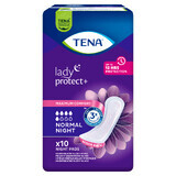 Tena Lady, urologische pads, Normal Night, 10 stuks