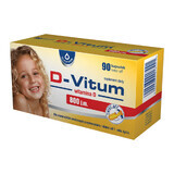 D-Vitum 800 IU, vitamin D for newborns born prematurely and children from 1 year, 90 twist capsules