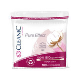 Cleanic Pure Effect, biologisch afbreekbare wattenstaafjes, 100% katoen, in folie, 160 stuks