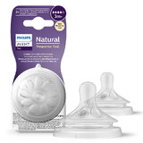 Avent Natural Response, responsieve flessenspeen, flow 4, SCY964/02, na 3 maanden, 2 stuks