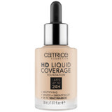 Catrice HD Liquid Coverage Foundation 24H, vloeibare foundation, 010 Licht Beige, 30 ml