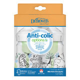 Dr Brown's Anti-Colic Options+ Wide Neck Anti-Colic Bottle Jungle 2 x 150ml