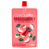 Owolovo rabarber-appelmousse in een tube, 200 g