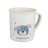 Canpol Babies, plastic beker met oor, Schattige dieren, blauw hondje, vanaf 12 maanden, 170 ml