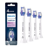 Philips, vervangende opzetborstels voor Sonicare S Sensitive sonische tandenborstel, HX6054/10, 4 stuks