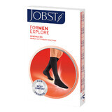 Jobst For Men Explore, compressie kniekousen, CCL2, gesloten teen, maat 3, zwart