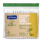 Septona Ecolife, biologisch afbreekbare wattenstaafjes, 100 stuks