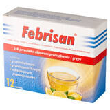 Febrisan (750 mg + 60 mg + 10 mg)/ 5 g, bruispoeder, 12 sachets