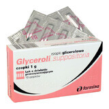 Farmina Glyceroli Suppositoria 1 g, glycerol suppositories, 10 pieces