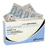 Farmina Glyceroli Suppositoria 2 g, glycerol suppositories, 10 pieces