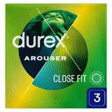 Durex Arouser, geribbelde condooms, 3 stuks