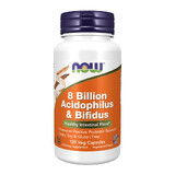 Now Foods 8 Miljard Acidophilus &amp; Bifidus, 120 capsules