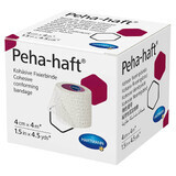 Peha-haft, elastische steunband, 4 cm x 4 m, 1 stuk