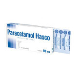 Paracetamol Hasco 80 mg, zetpillen, 10 stuks