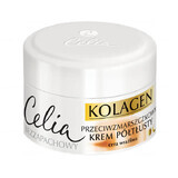 Celia Kolagen, collagene e latte di capra, crema semi-grassa antirughe, pelle sensibile, 50 ml