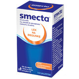 Smecta 3 g, sinaasappel-vanillesmaak, 10 zakjes