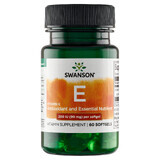 Swanson E, vitamine E 200 IE, 60 gelcapsules