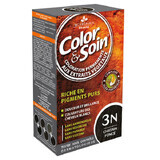 Color&amp;Soin, haarverf, 3N, donker kastanje, 135 ml