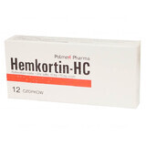 Hemkortin-HC 10 mg + 10 mg, rektale Zäpfchen, 12 Stück