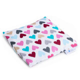 Bocioland Cherry Core Hot Water Bottle 20cm x 20cm Colorful Hearts 1pc