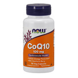 Now Foods, CoQ10, Coenzima Q10 100 mg + păducel, 90 capsule