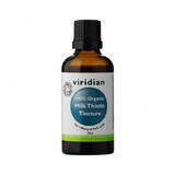 Viridian 100% Tinctura organică de ciulin de lapte, ciulin, picături organice, 50 ml