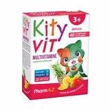 KityVIT Multivitamines, arôme mangue et ananas, 40 comprimés à croquer, PharmA-Z