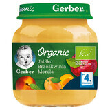 Gerber Organic, Dessert, appel perzik abrikoos, na 4 maanden, 125 g