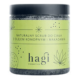 Hagi Cosmetics, exfoliante corporal natural con aceite de cáñamo y macadamia, 280 g