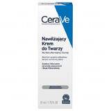 CeraVe, vochtinbrengende crème met ceramiden voor het gezicht, normale en droge huid, 52 ml