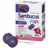 Sambucus Kids Lollies, frambozensmaak, 5 stuks