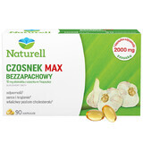 Naturell Garlic Max, inodoro, 90 cápsulas