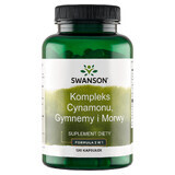 Swanson Kaneel Gymnema Moerbei Complex, kaneel, gymnema en moerbei, 120 capsules