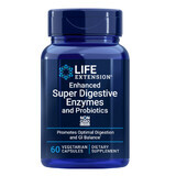 Life Extension Enhanced Super Enzime Digestive cu Probiotice, 60 capsule vegetale