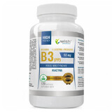 Wish, Vitamine B3 50 mg + L-leucine + prebioticum, 120 capsules