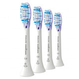 Philips, vervangende opzetborstels voor Sonicare G3 Premium Gum Care sonische tandenborstel, HX9054/17, wit, 4 stuks