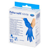 Peha-soft nitril fino, nitril handschoenen, niet-steriel, poedervrij, blauw, maat S, 10 stuks