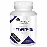 Aliness L-tryptofaan, L-tryptofaan 500 mg, 100 plantaardige capsules