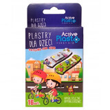 ActivePlast, pleisters voor kinderen, hypoallergeen, 7 cm x 2 cm, 16 stuks