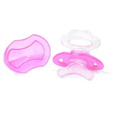 BabyOno, koelspeen, silicone, roze, 1008/02, na 3 maanden, 1 stuk