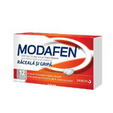 Modafen verkoudheid en griep, 12 tabletten, Sanofi