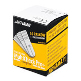 Novama MultiCheck Pro+, cholesterolteststrips, 10 stuks