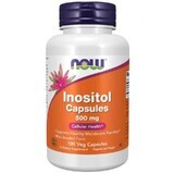 Now Foods Inositolo, inositolo 500 mg, 100 capsule vegetali