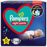 Pampers Nachtbroek, luiers, maat 6, 15+ kg, 19 stuks