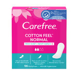 Carefree Cotton Feel Normal maandverband, frisse geur, 56 stuks