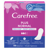 Carefree Plus Normal, maandverband, frisse geur, 56 stuks