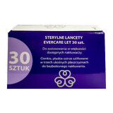 Evercare Let, steriele lancetten, wegwerp, 30 stuks