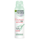 Garnier Mineral Hyaluronic Care, antitranspiratiespray 72h, Sensitive, 150 ml