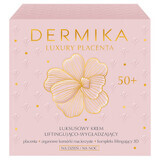 Dermika Luxury Placenta 50+, cremă de lux pentru lifting și netezire, 50 ml