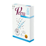 Veera Forte, lange compressiepanty, 1e klas compressie, gesloten tenen, maat 1, karamel